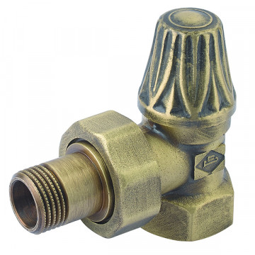 Вентиль нижний Carlo Poletti V674 1/2" угловой, бронза