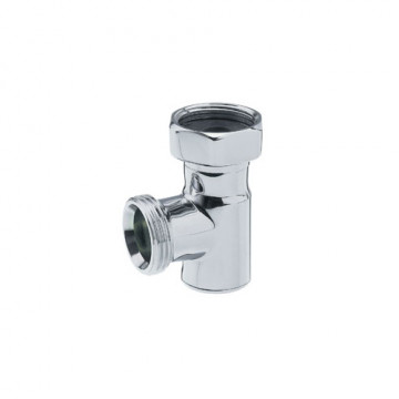 Вентиль на обратную подводку Hummel Designtechnik 1/2"x3/4" угловой, хромированный