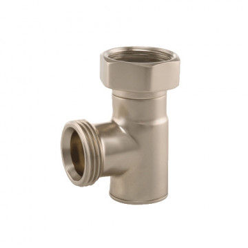 Вентиль на обратную подводку Hummel Designtechnik 1/2"x3/4" угловой, никелированный
