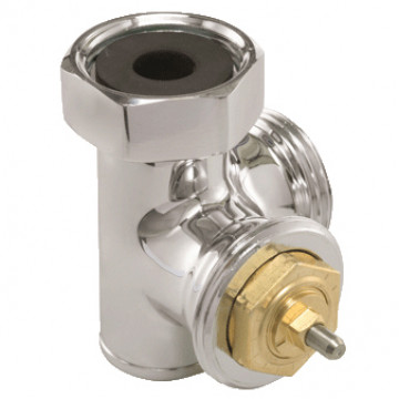 Термовентиль трехосевой Hummel G1/2"xG3/4" левый, блестящий хром