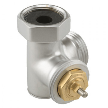 Термовентиль трехосевой Hummel G1/2"xG3/4" левый, матовый хром