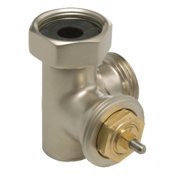Термовентиль трехосевой Hummel G1/2"xG3/4" левый, матовый никель