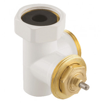Термовентиль трехосевой Hummel G1/2"xG3/4" левый, белый