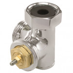 Термовентиль трехосевой Hummel G1/2"xG3/4" правый, блестящий хром
