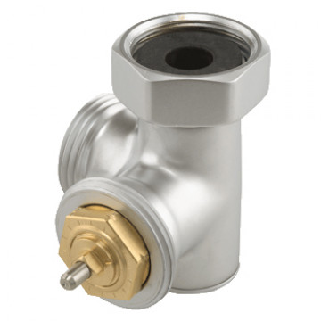 Термовентиль трехосевой Hummel G1/2"xG3/4" правый, матовый хром