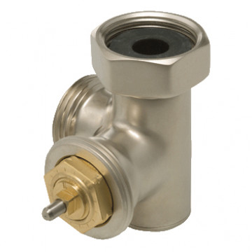 Термовентиль трехосевой Hummel G1/2"xG3/4" правый, матовый никель