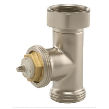 Термовентиль Hummel G1/2"xG3/4" прямой, матовый никель