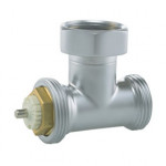 Термовентиль Hummel G1/2"xG3/4" угловой, матовый хром Термовентиль Hummel G1/2"xG3/4" угловой, матовый хром