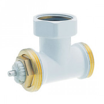 Термовентиль Hummel G1/2"xG3/4" угловой, белый