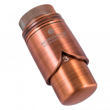 Термостатическая головка SCHLOSSER Brillant M30x1,5 SH, медь