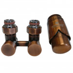 SCHLOSSER Exclusive Комплект: узел нижнего подключения 3/4"хМ22х1,5 угловой + термоголовка М30х1,5, цвет Античная медь SCHLOSSER Exclusive Комплект: узел нижнего подключения 3/4"хМ22х1,5 угловой + термоголовка М30х1,5, цвет Античная медь