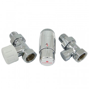 Комплект термостатический SCHLOSSER Standart Mini 1/2"х1/2" прямой, хром