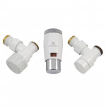 Комплект термостатический SCHLOSSER Elegant Mini 1/2"xM22x1,5 угловой, белый-хром