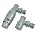 Комплект термостатический SCHLOSSER Elegant Mini 1/2"xM22x1,5 угловой, сатин