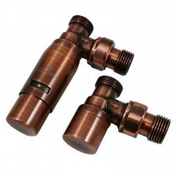 Комплект термостатический SCHLOSSER Elegant Mini 1/2"xM22x1,5 угловой, античная медь