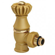 Вентиль верхний SR Rubinetterie серия Liberty 1/2"х3/4" угловой, цвет Ral 1036 (антик золото), арт. 0325-2000V00R