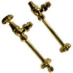 SR Rubinetterie Комплект угловых вентилей с трубками Old Style 1/2"x1/2", цвет золото, арт. A339-1500DE15