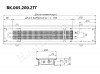 Внутрипольные конвекторы VITRON ВК, высота 65 мм, глубина 200 мм (2-трубный теплообменник) - купить в магазине HeatDesign.ru