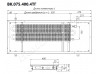 Внутрипольные конвекторы VITRON ВК, высота 75 мм, глубина 400 мм (4-трубный теплообменник) - купить в магазине HeatDesign.ru